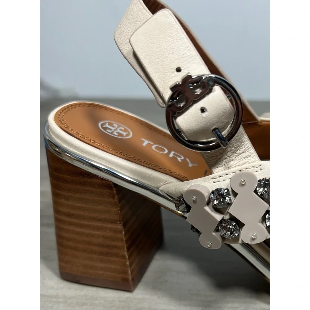 +Tory Burch Delaney Embellished
Double Strap Sandal Size 7 - Picture 9 of 11